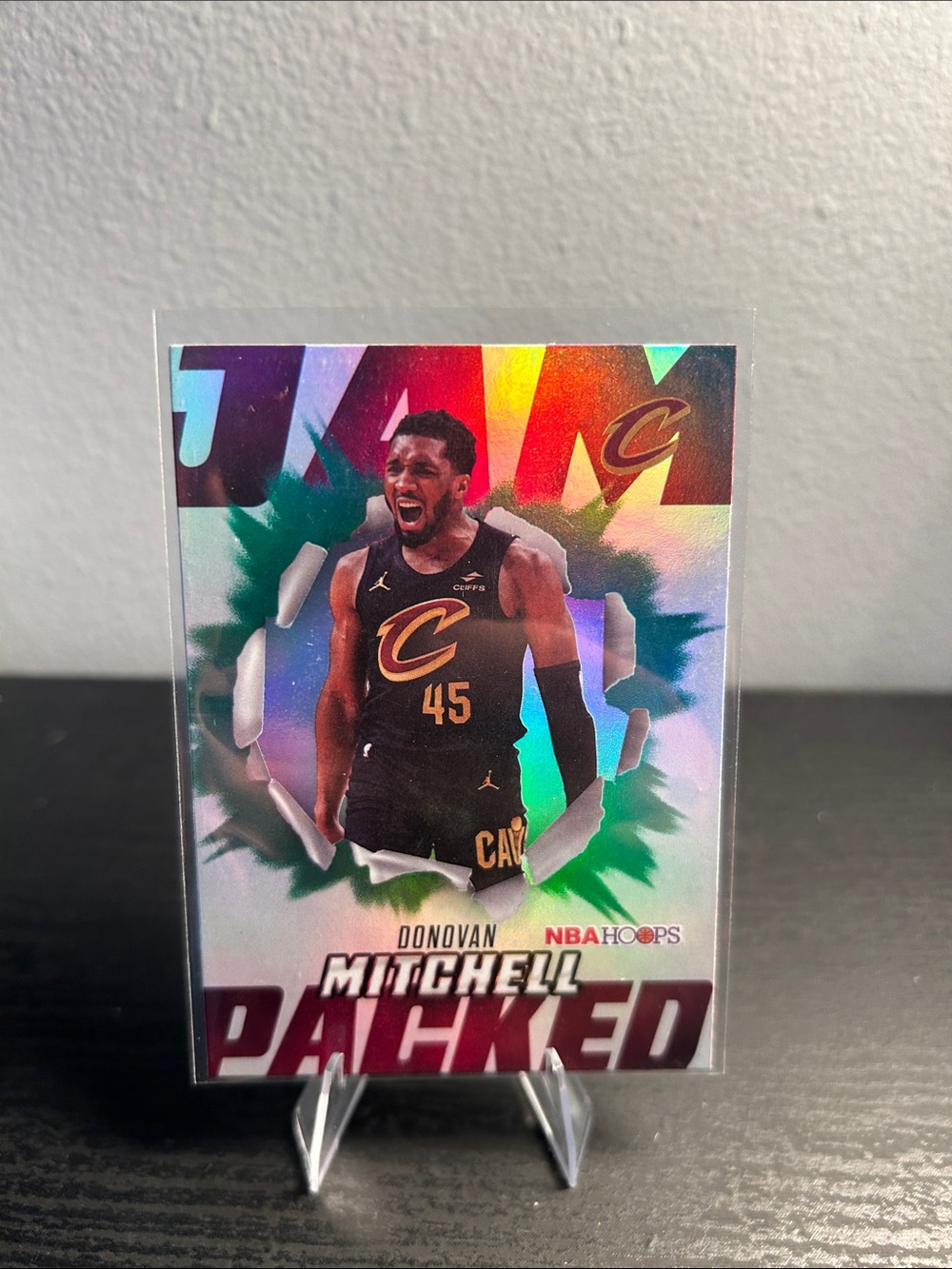 Donovan Mitchell Cleveland Cavaliers NBA Hoops Insert - Jam Packed